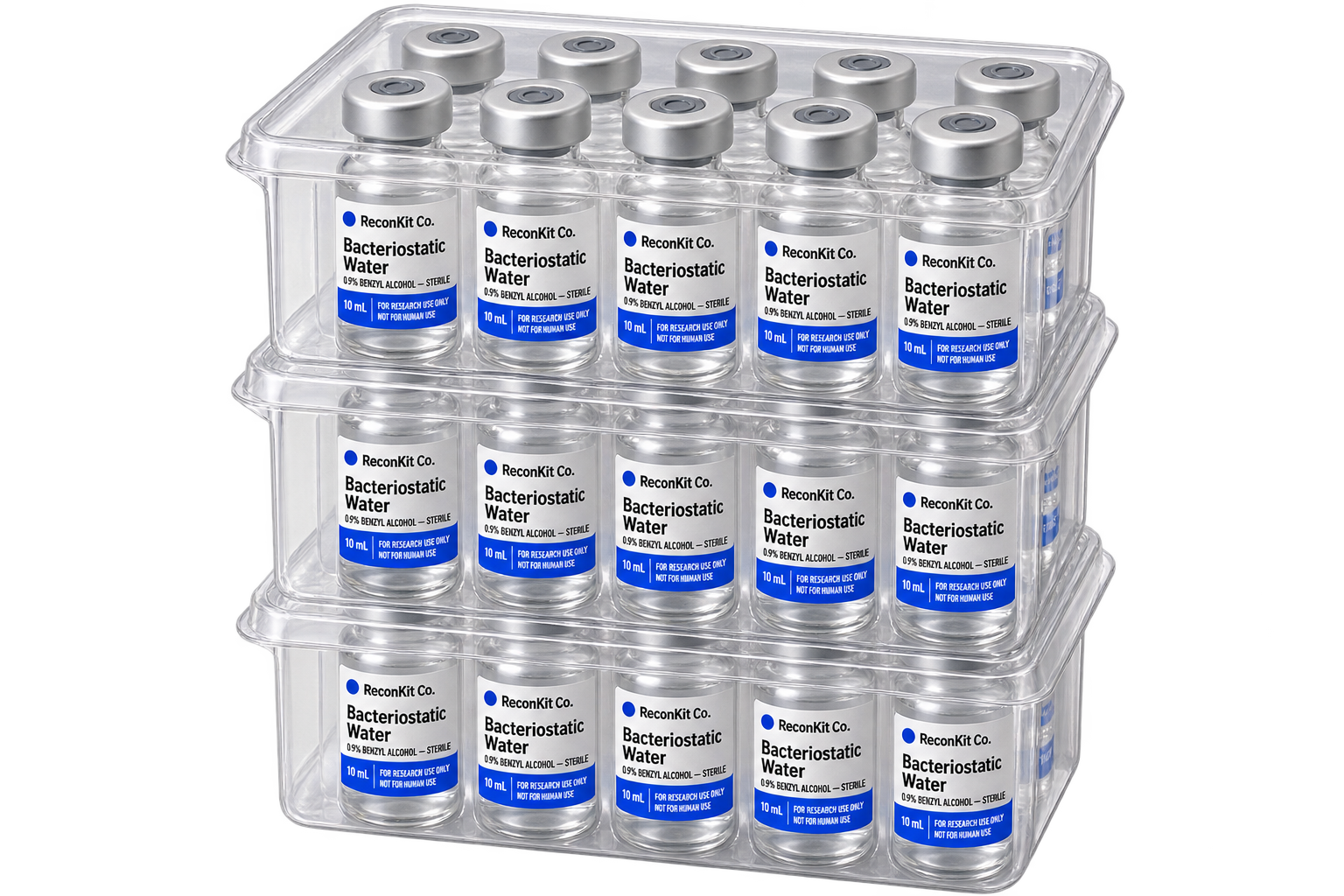 10 mL Bacteriostatic Water — Case of 30 (3 Cartons)